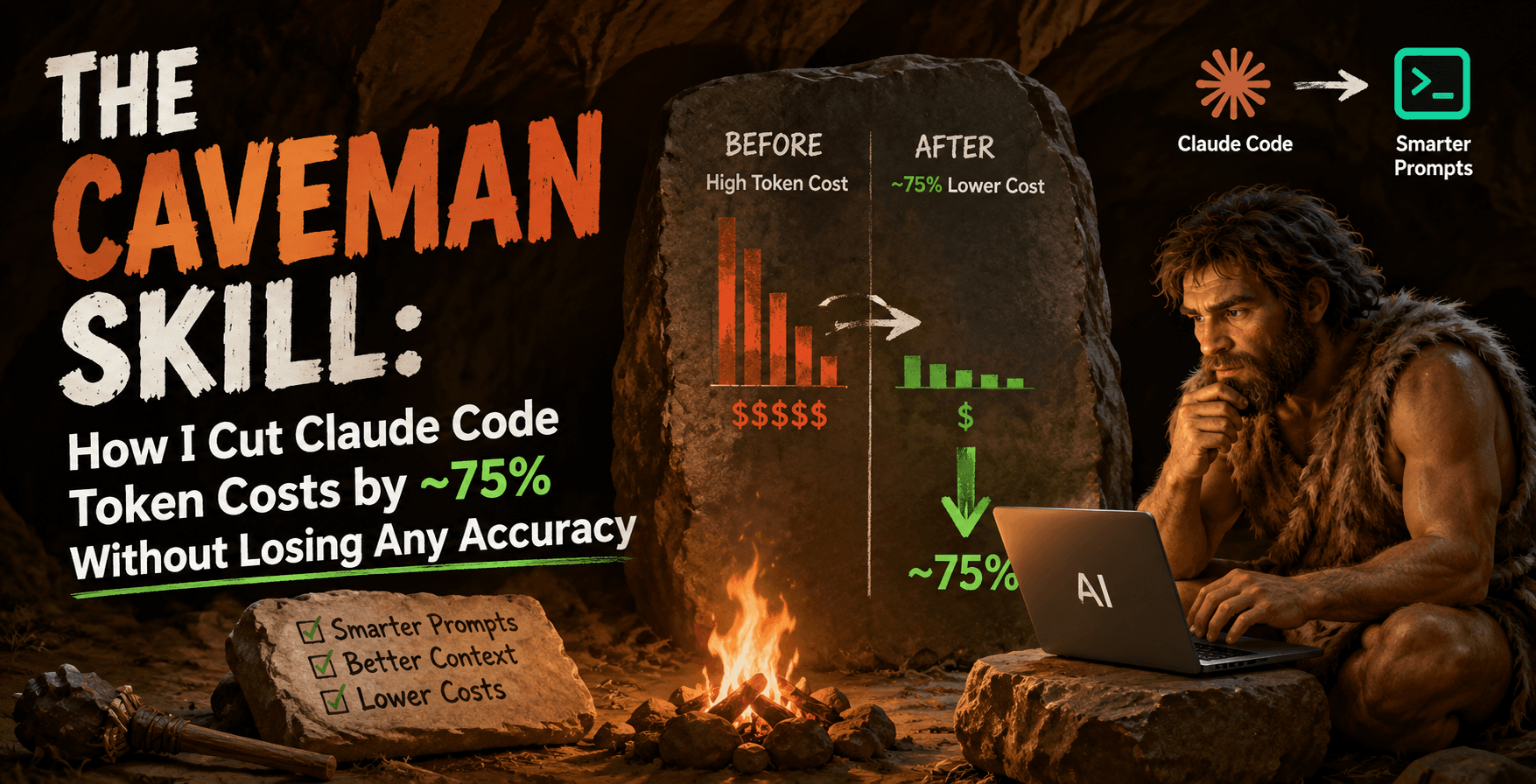 Caveman Skill: Reduce Claude Code Token Usage by ~75% (Free & Open Source)